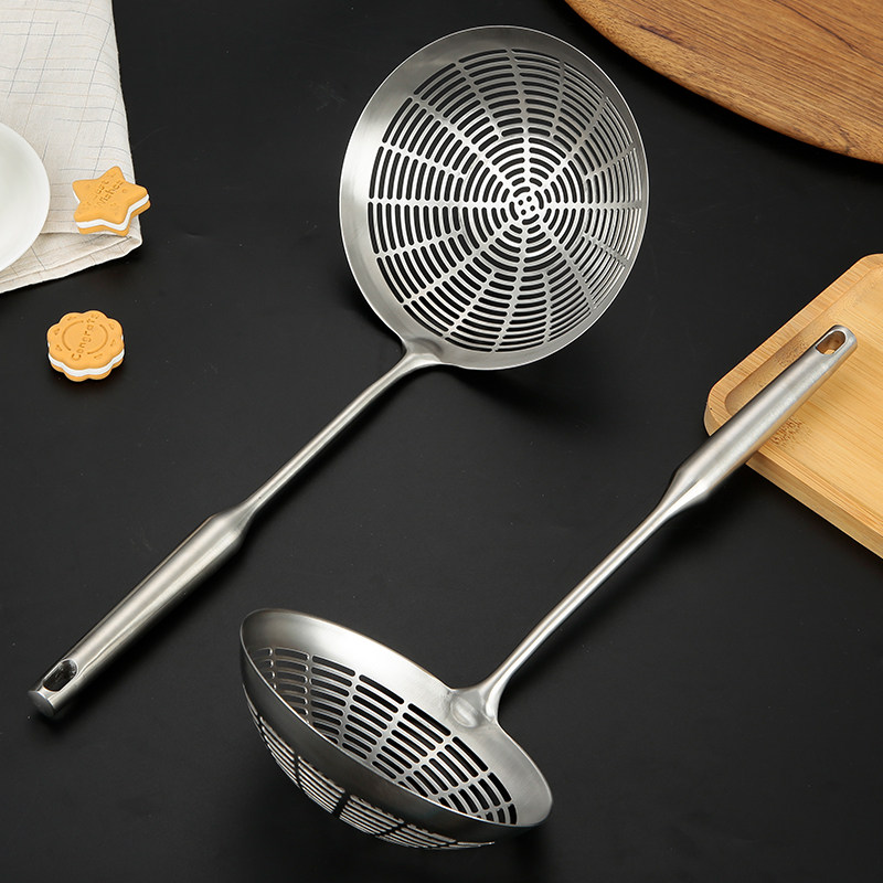 家用日本base不锈钢长柄过滤厨房油炸隔油漏网笊篱大号漏勺 原价288元