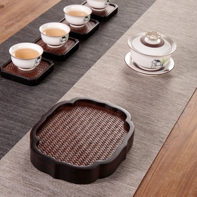 茶垫托竹制茶承壶承干泡台养壶敬茶垫禅意茶盘功夫小茶托茶碟杯.