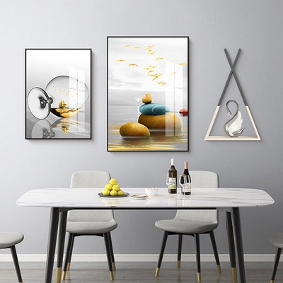 抽象餐桌墙面创意挂奢画饭厅画餐厅轻装饰简约壁画现代背景墙时尚