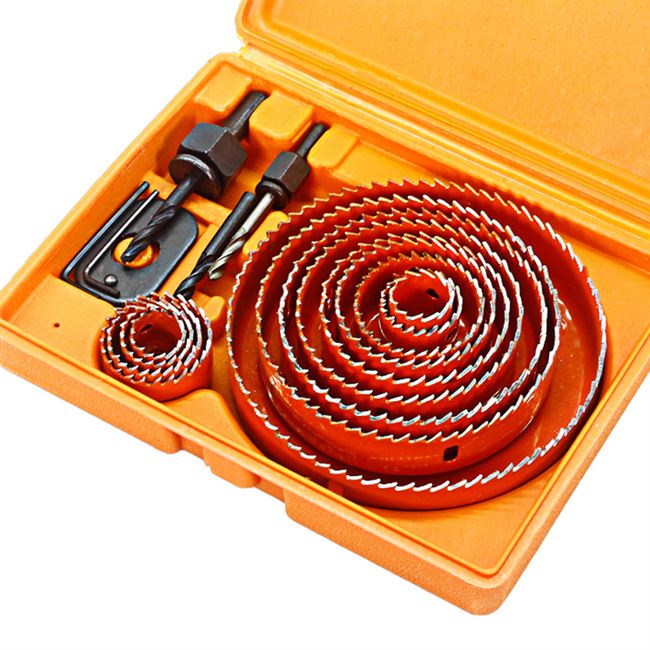 新品木工开孔器圆形钻头打孔套装木板塑料pvc筒灯石膏板钻孔工具