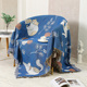 美式乡村猫咪沙发巾全盖沙发套沙发毯装饰样板间民宿家用防尘罩