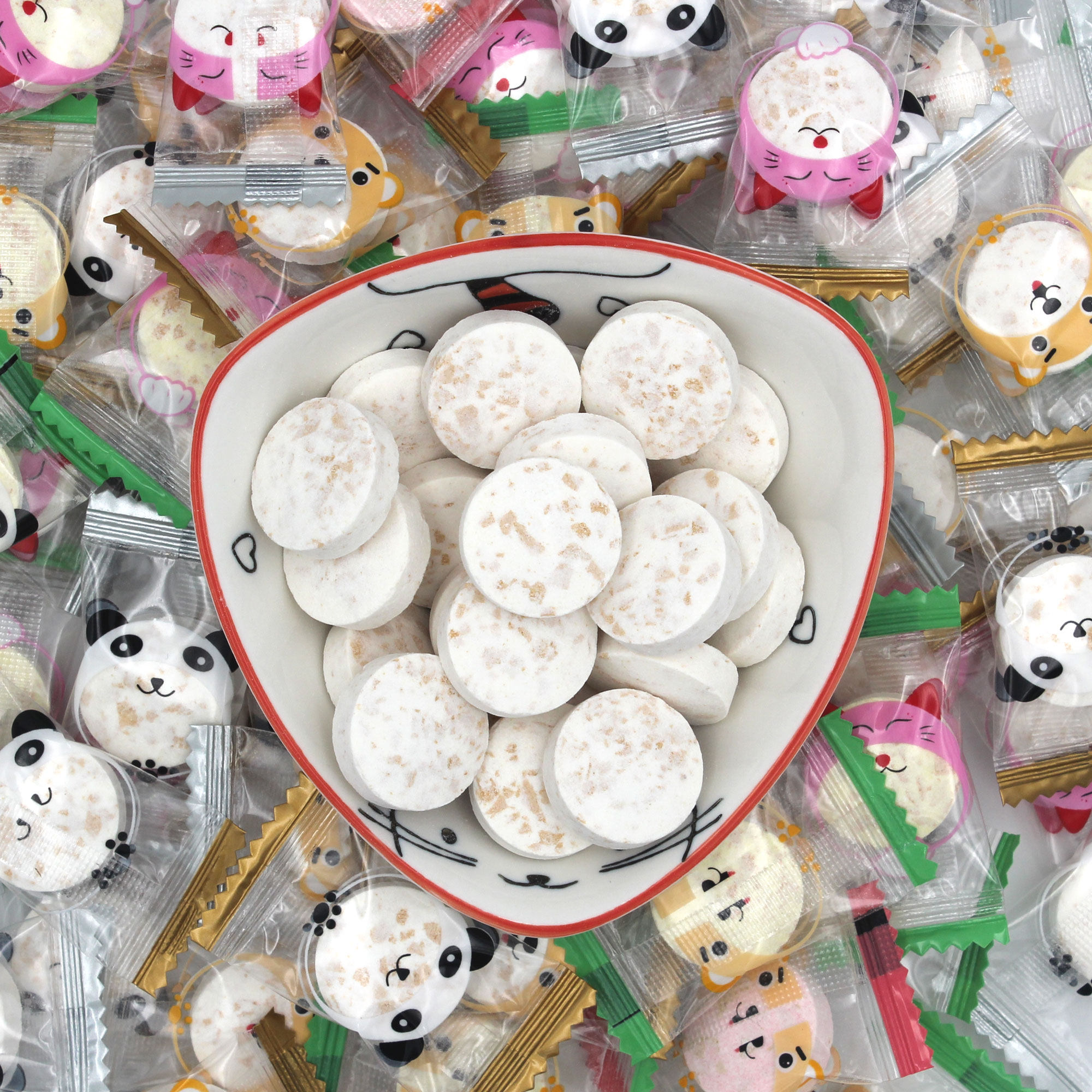 燕麦牛奶糖麦卡酥450g营养酥糖干吃泡饮即食奶片麦片糖250克零食