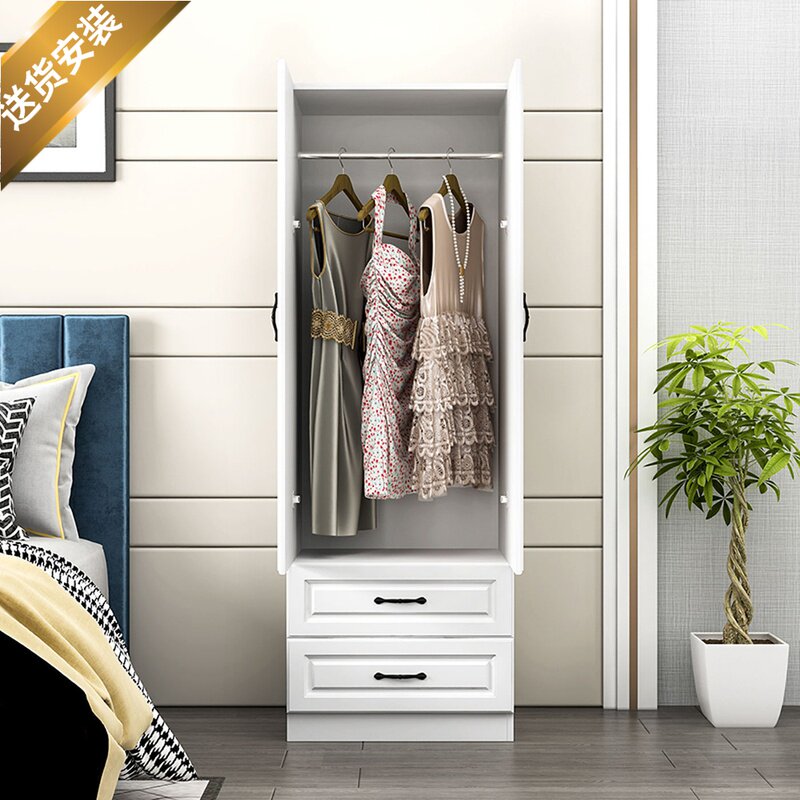 欧式儿童现代简约60cm小立柜挂衣柜