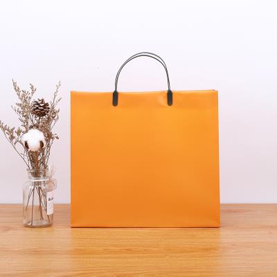 地摊礼品袋透明磨砂正方形立体袋加厚pvc塑料袋1领头王鲜花手提袋摆地