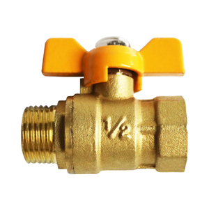 铜球阀4分阀门水开关家用自来水阀水管6分高压dn20蝴蝶柄1寸dn25