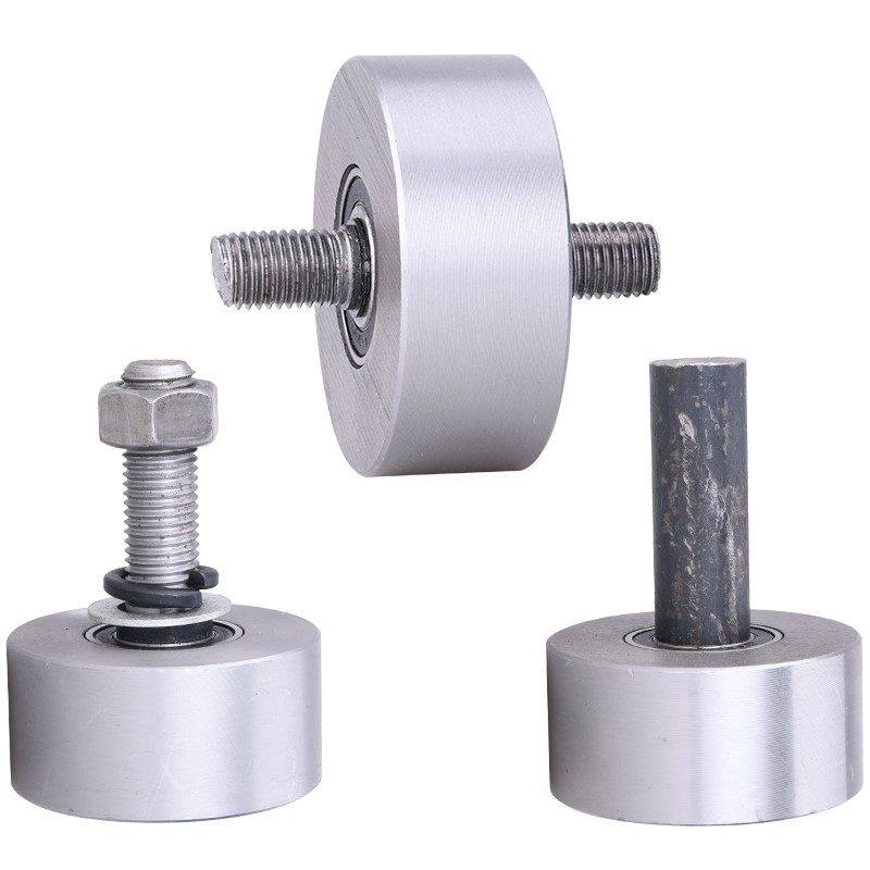 6082mm平轮铁轮实心槽轮轨道轮垃圾车轮子工字钢方钢平移门滑轮