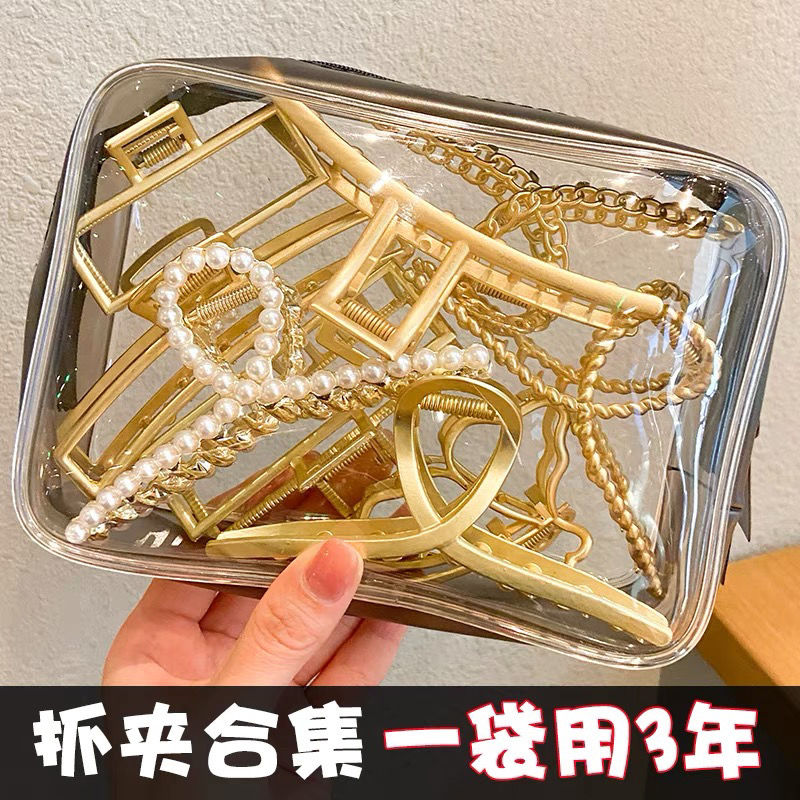 抓夹后脑勺头发夹子韩国优雅鲨鱼夹