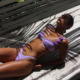2024新款bikini欧美钢托纯色立体花朵分体女士泳装辣妹温泉比基尼