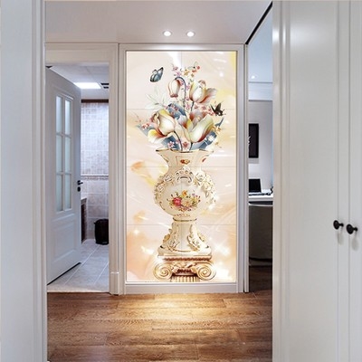 玄关装饰画3d立体过道欧式图片