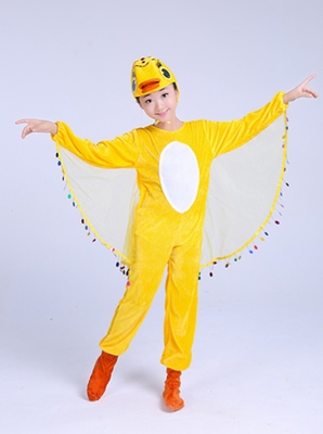 高档小鸭子儿童动物表演服黄鸭演出服白天鹅舞蹈服幼儿丑小鸭话剧