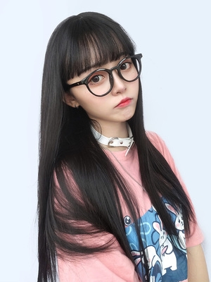 假发女生长直发空气刘海修脸大额优惠券