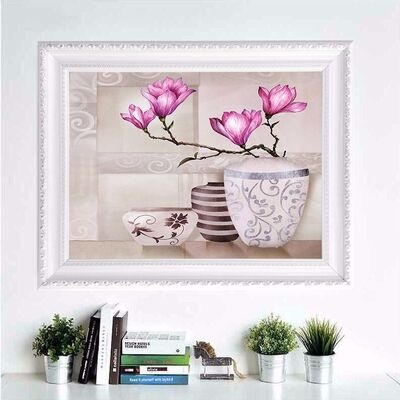 墙壁装饰有框画单幅客厅图片