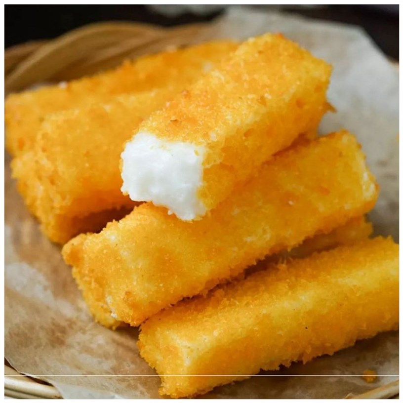 脆皮鲜奶原味炸鲜奶速冻半成品油炸休闲小吃炸牛奶奶茶店食品炸奶-hao