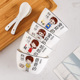 创意网红陶瓷亲子碗家用卡通一家四口家庭碗吃饭组合单个餐具套装