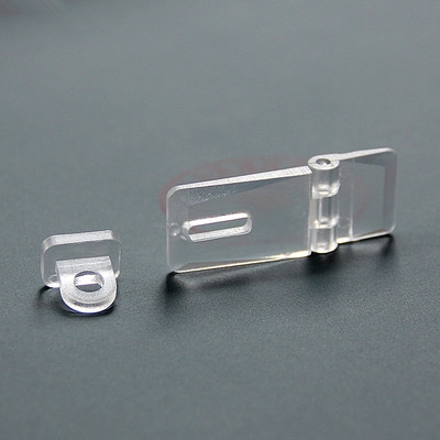 塑料锁扣搭扣门扣合页扣加强l亚克力磨砂扣挂锁扣哑面透明扣.