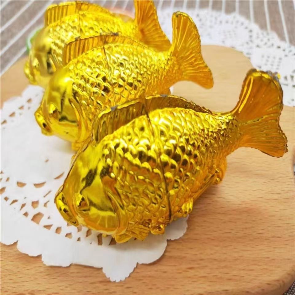 年年有鱼鱼形果味软糖零食传统结婚喜糖散装装饰糖果贡品摆件
