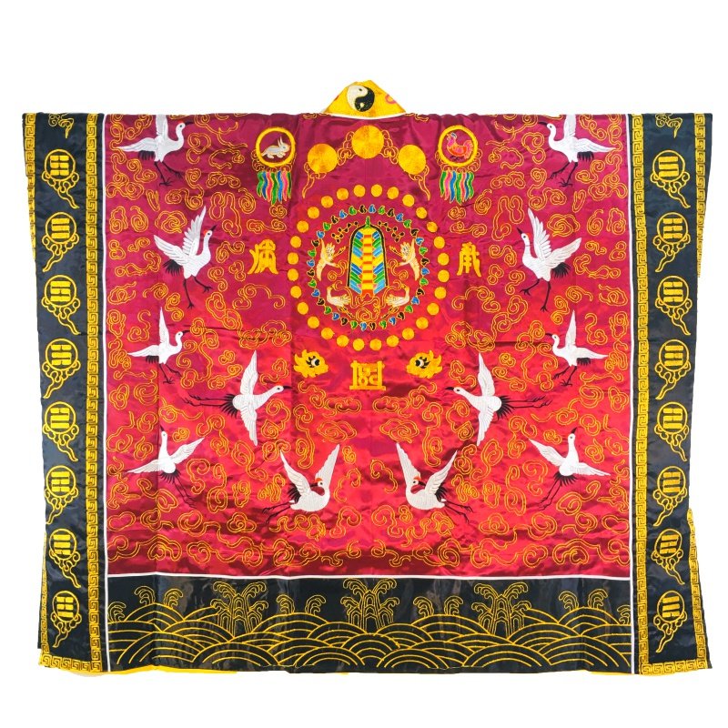 道教台湾法衣仙鹤衣道衣道士服道服道袍高功法衣九龙衣降衣五龙衣