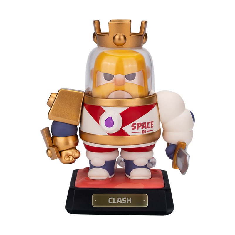 supercell部落冲突 宇航员野蛮人之王游戏大号摆件皇室战争周边