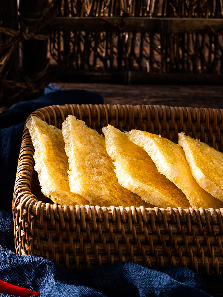 三林塘油炸肉皮炸猪皮发皮肉脯炒菜干货响皮250g干皮肚三林猪油皮