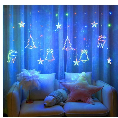 新品圣诞节led装饰灯创意卧室宿舍挂墙串灯背景墙网红房间装t阳台