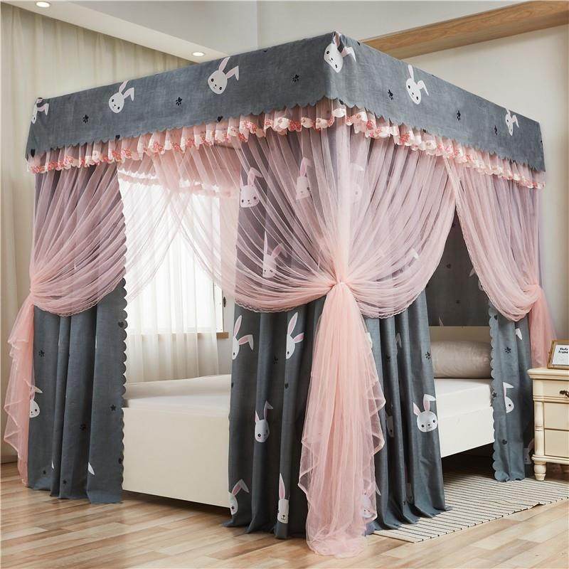 冬季防风保暖床帐冬天保温蚊帐铺男寝室上铺加厚强遮光动动漫蚊帐