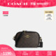 COACH/蔻驰官方 奥莱款女士老花配皮单肩斜挎包迷你相机包 C9926