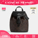 COACH/蔻驰官方 奥莱款女士AMELIA标志老花配皮双肩包背包CL458