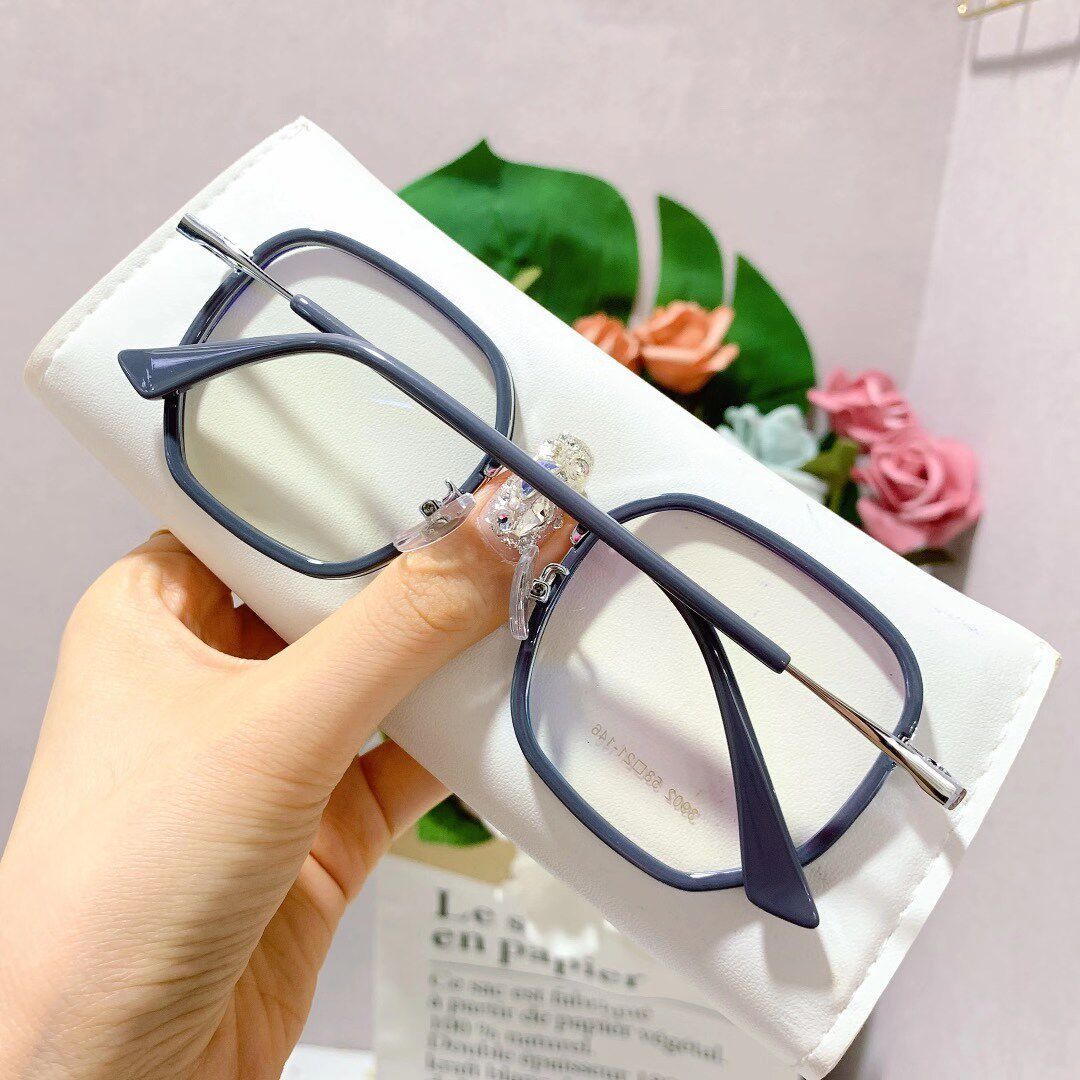 (今日8折)韩版眼镜框男素颜厚边复古镜架防蓝光女配镜片近视方框小红