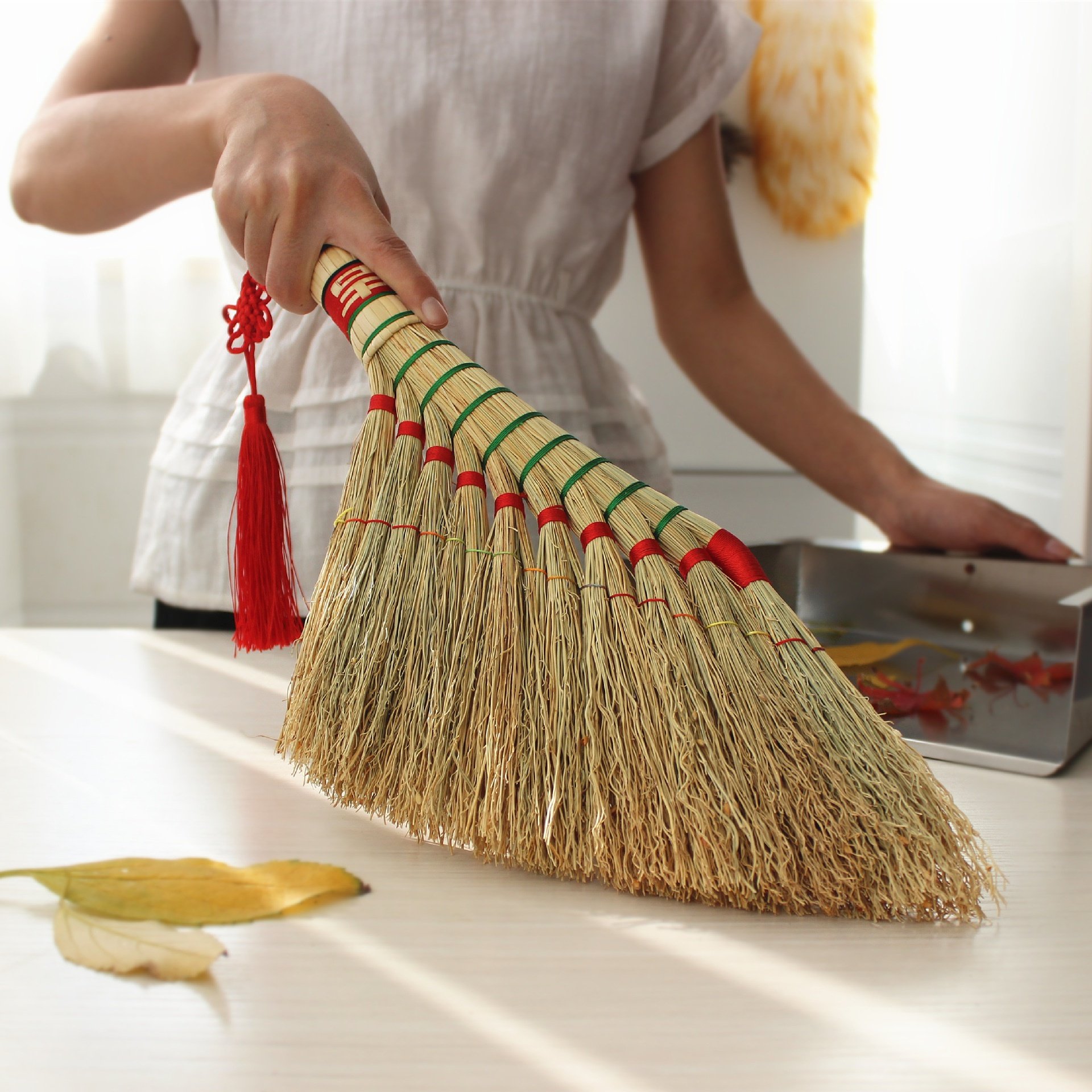 新品艺植物笤帚扫炕手工床扫老式辟邪扫帚扫把扫把