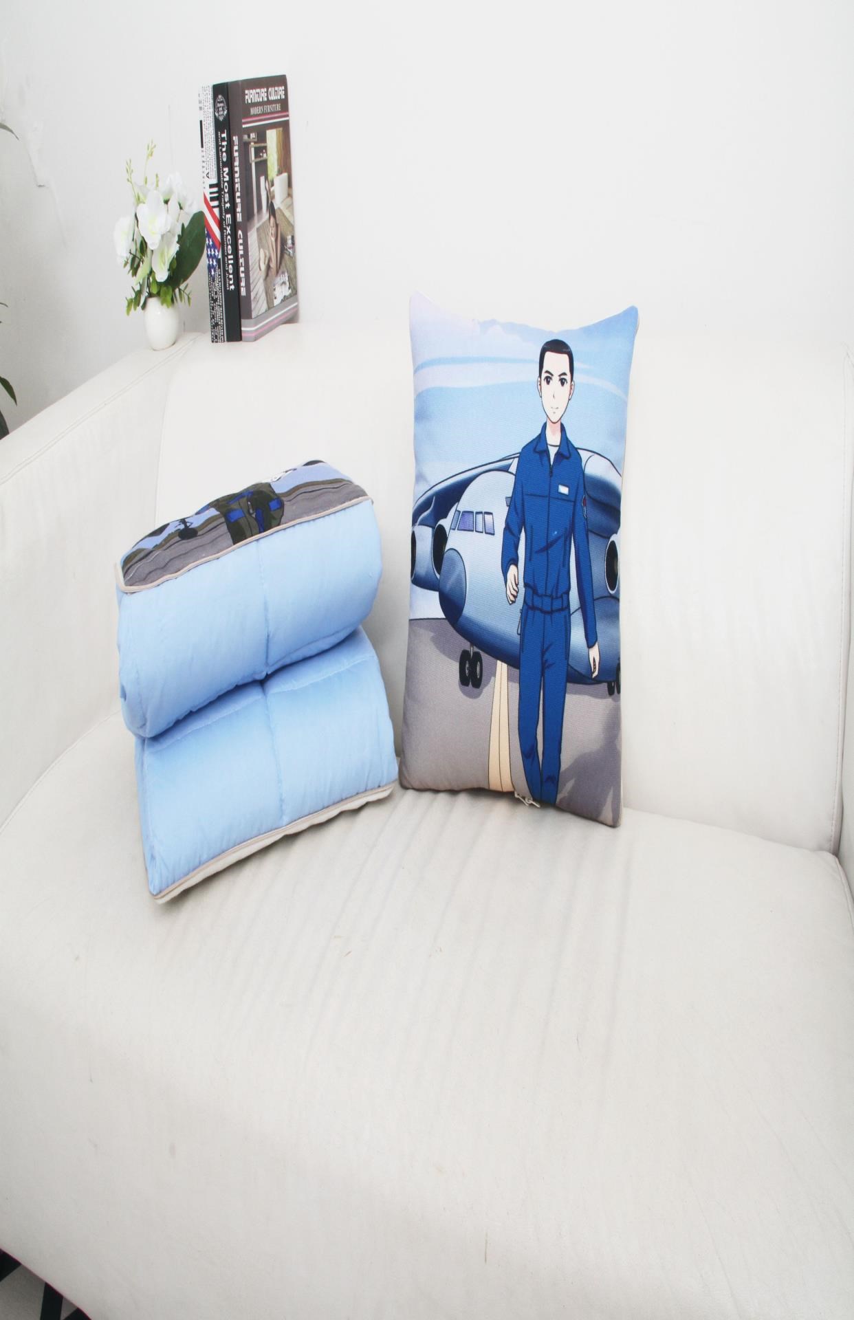 正品曾小萌飞行员抱枕抱被夏凉被军恋抱枕军嫂兵小萌包邮