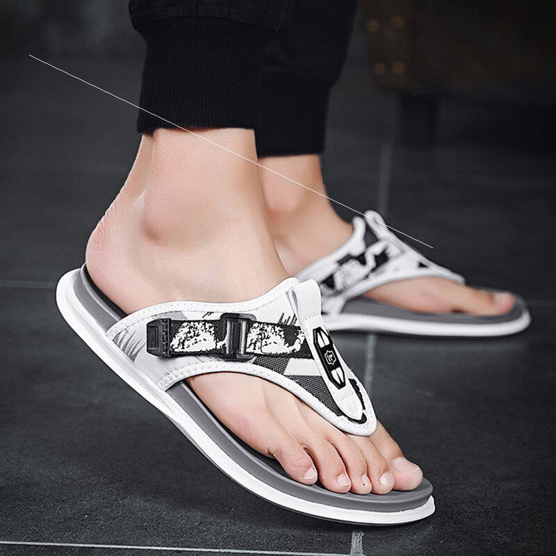 男士拖鞋人字拖夏室外凉鞋外穿潮流韩版个性夏天男生防滑夹板凉拖