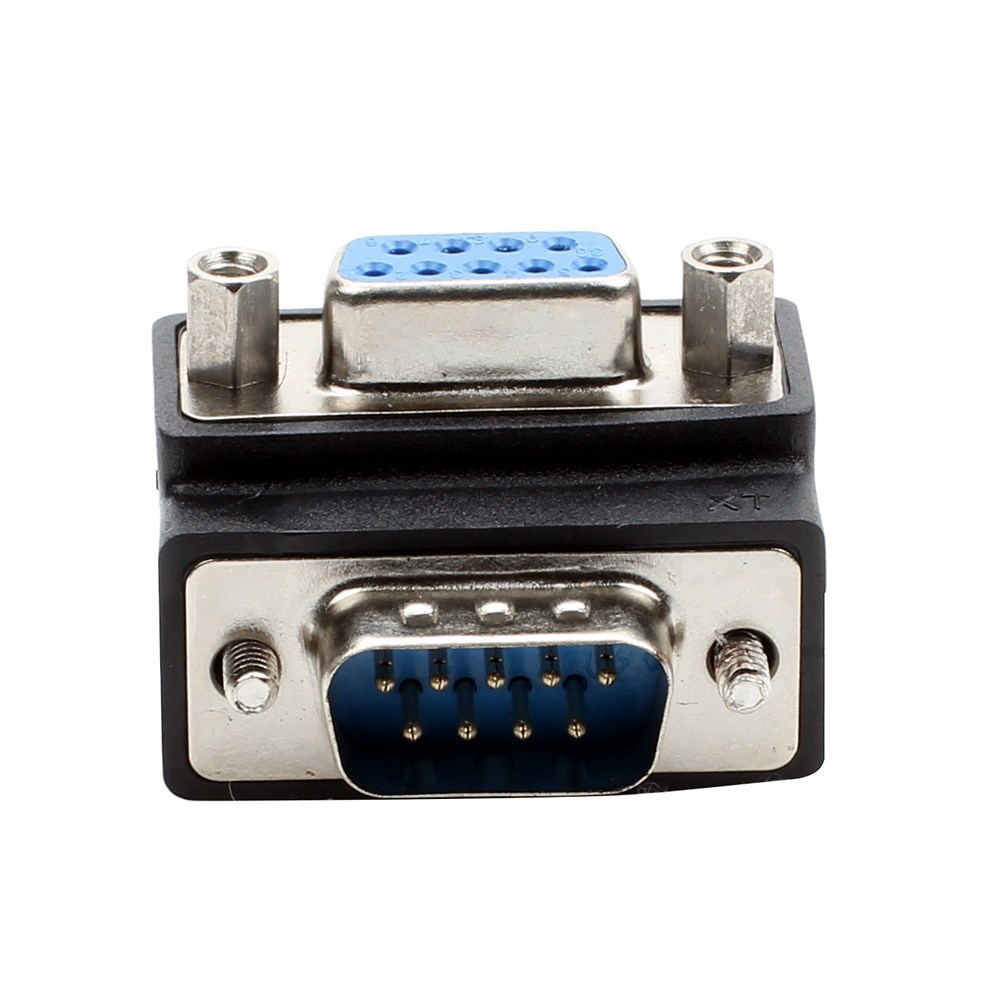 db9转接头 90度弯头公转母 公对母弯头 l型串口头 rs232弯头转