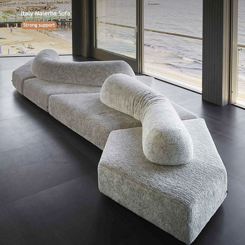 edra岩石沙发模块组合异形简约别墅大小户型进口颗粒轻奢拼接转角