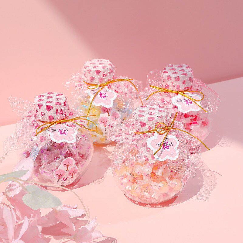 女神节高颜值网红糖果樱花水果千纸鹤硬糖散装生日礼物礼盒装零食