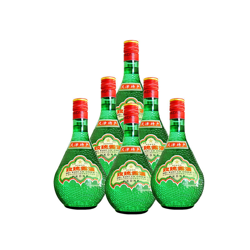 金星牌玫瑰露酒白酒名酒54高度500ml*6瓶整箱中华老字号 天津特产-mc