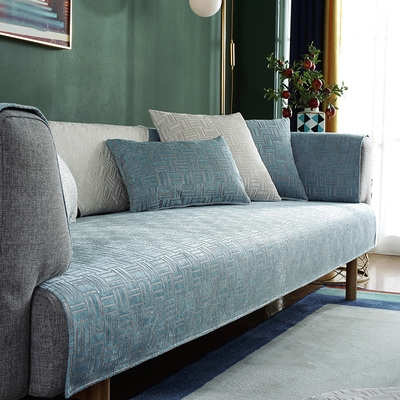 高档北欧现代沙发垫布艺防滑欧式真皮坐垫夏季沙发套罩简约沙发巾