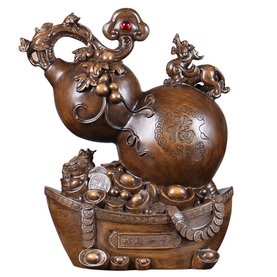 高档招财貔貅葫芦摆件工艺品大号 家居酒柜客厅摆设风水装饰开业