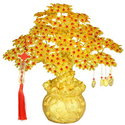 手工串珠发财树招财树摇钱树图片
