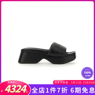 Alexander Wang亚历山大王新款女鞋带标志的凉鞋拖鞋30124S028