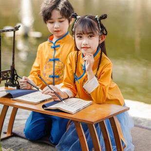 春秋季男童汉服女童中国风古装儿童民族服饰小学生校园演出表演服