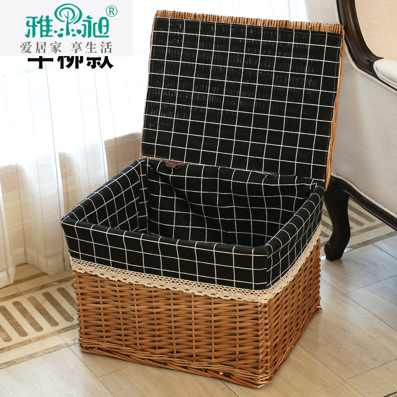 。衣服储物箱整理盒收纳竹子框盖子编织置物架带盖整大工衣篓在类目 收纳整理, 家庭收纳用具, 储物箱, 收纳箱中 - 来自Buy2taobao.com提供专业的淘宝代购服务