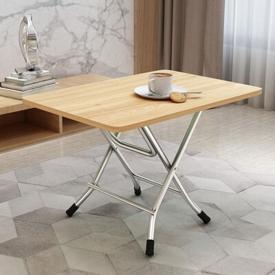 折叠餐桌竹子宿舍小桌子餐桌卧室吃饭长方形家用学生写字桌2019新