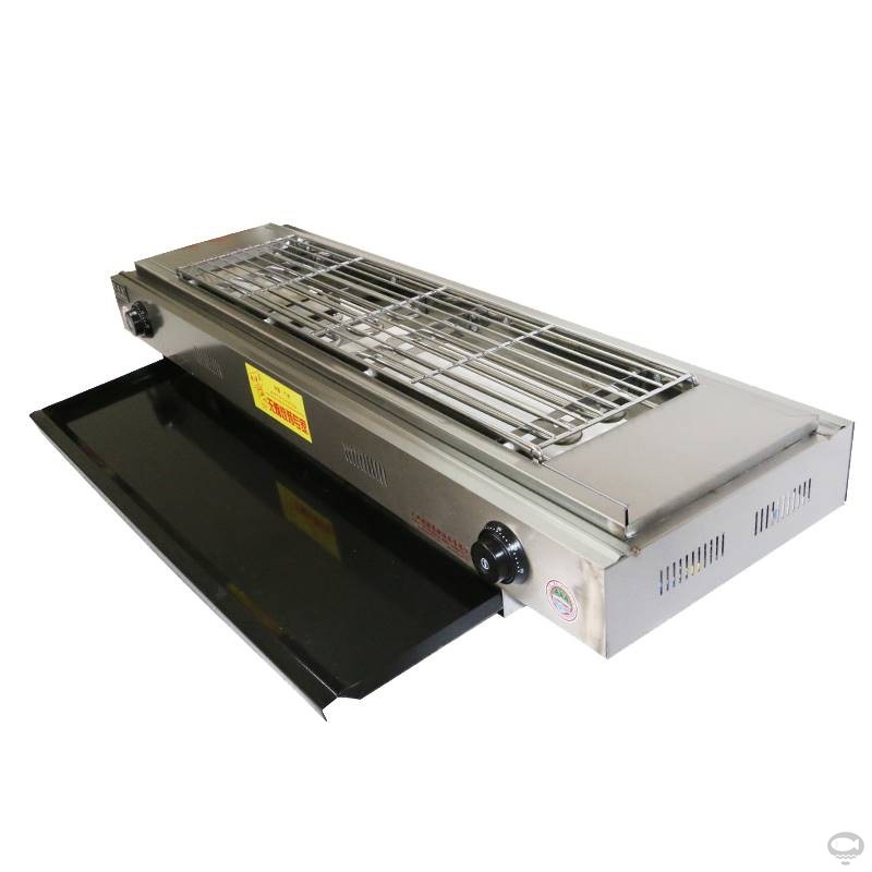 双弛不锈钢无烟烧烤炉商用大号加厚电烤炉烧烤机羊肉串生蚝烧烤炉