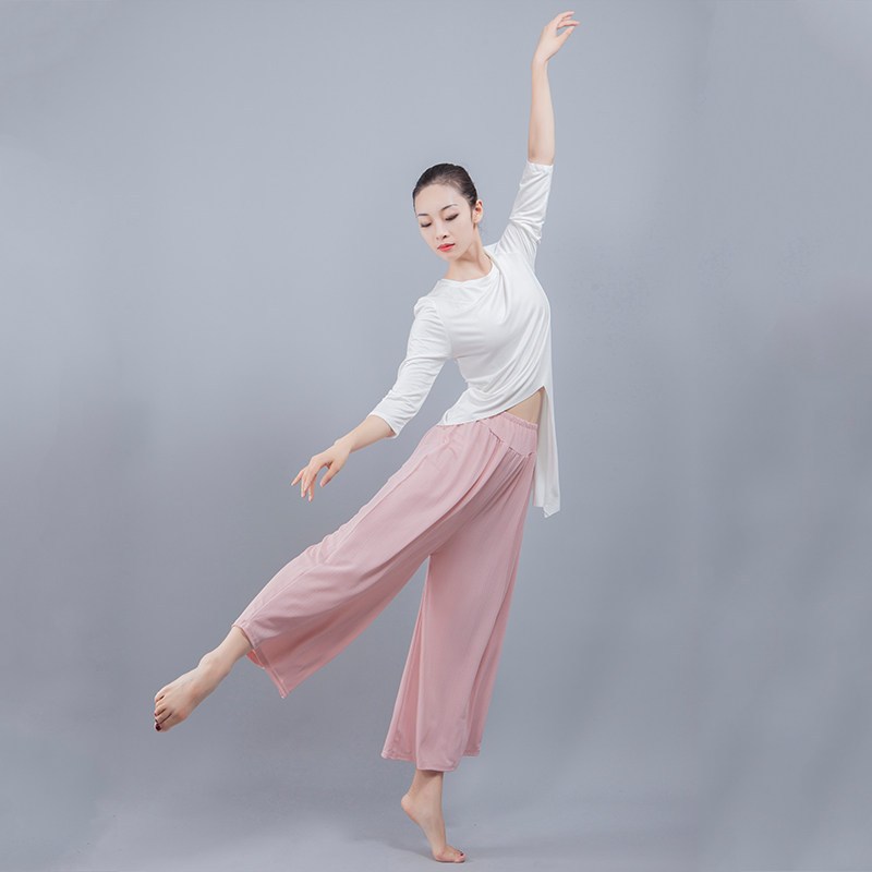 舞蹈裤阔腿裤女现代舞古典中国莫代尔宽松练功服形体训练瑜伽直筒