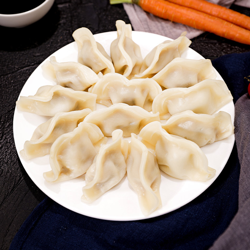慷达水饺三鲜猪肉白菜大葱400g6袋速冻饺子蒸煮煎炸早餐宵夜