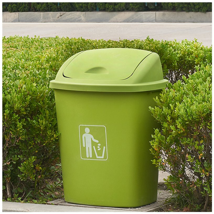 垃圾桶大容量办公室30l60l户外物业带盖厨房商用家用特大号教室筒
