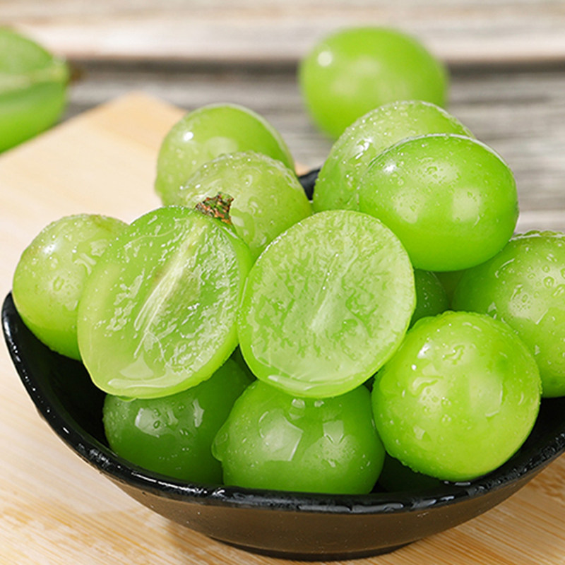 晴王香印青提子 4斤串 当季当天采摘新鲜水果甜包邮阳光玫瑰葡萄