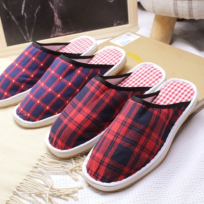 布拖鞋女夏季纯棉牛筋底图片