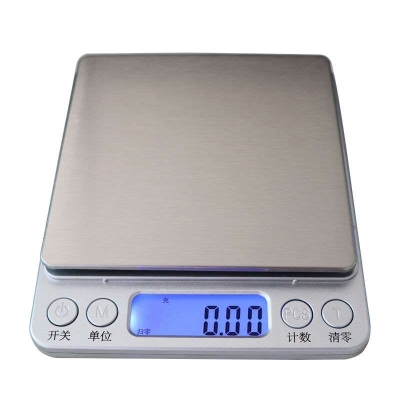 u01g电子秤厨房珠宝充电称精准秤天平食物家用0t设计师