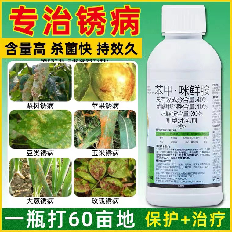 农药杀菌剂大蒜锈病专用药玉米花生梨树豆角大葱柑橘果树农用秀病